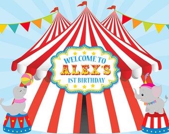 circus backdrop etsy