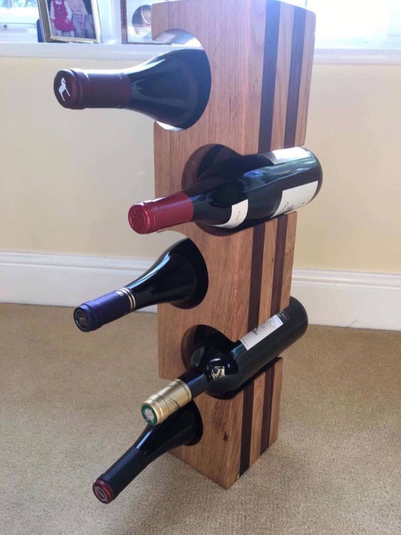 Bespoke wine rack wine stand wooden wine rack unique gift Etsy