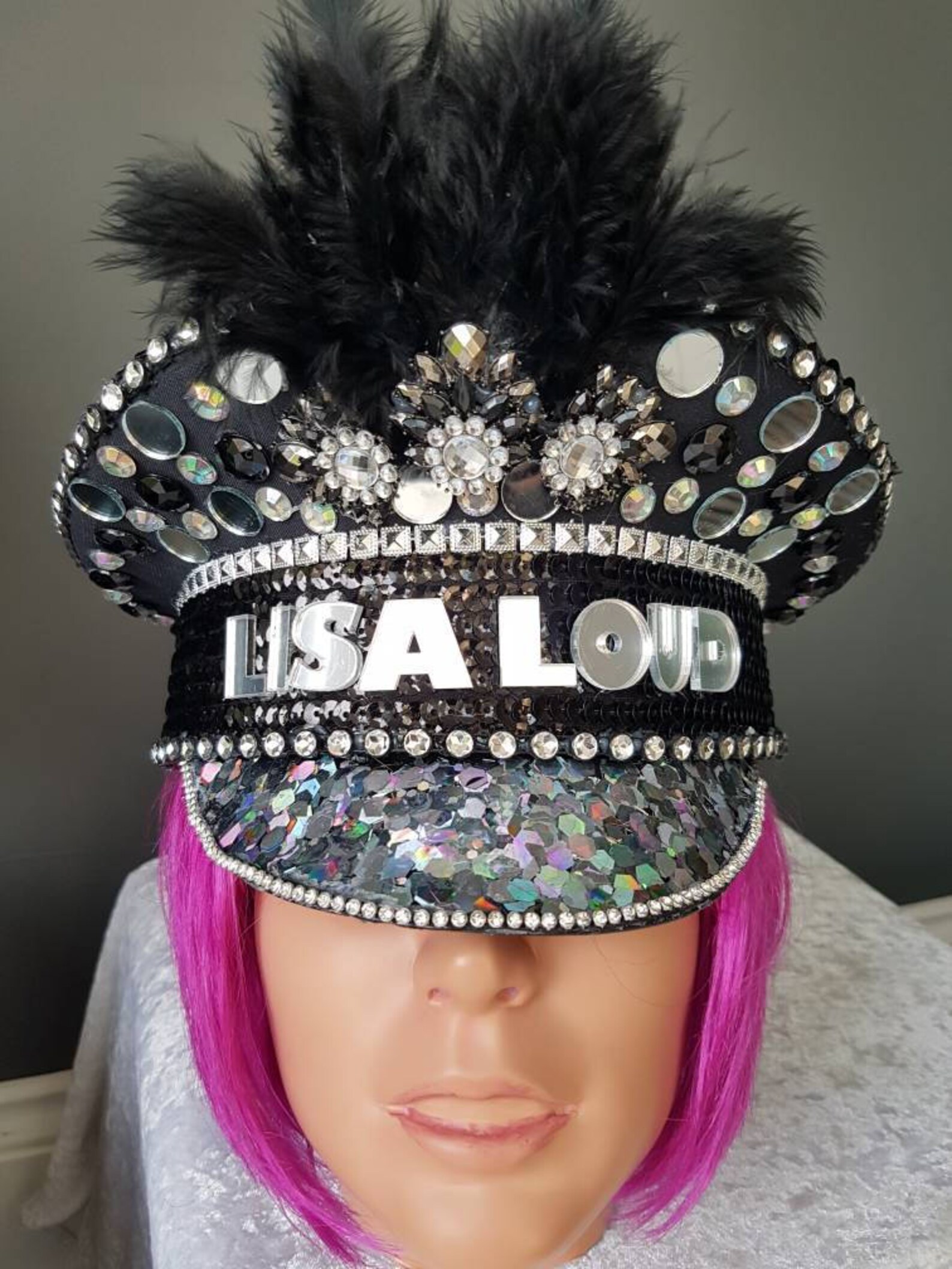 Personalised Hat, Military Hat Festival Hat Captains Hat Bespoke Hat