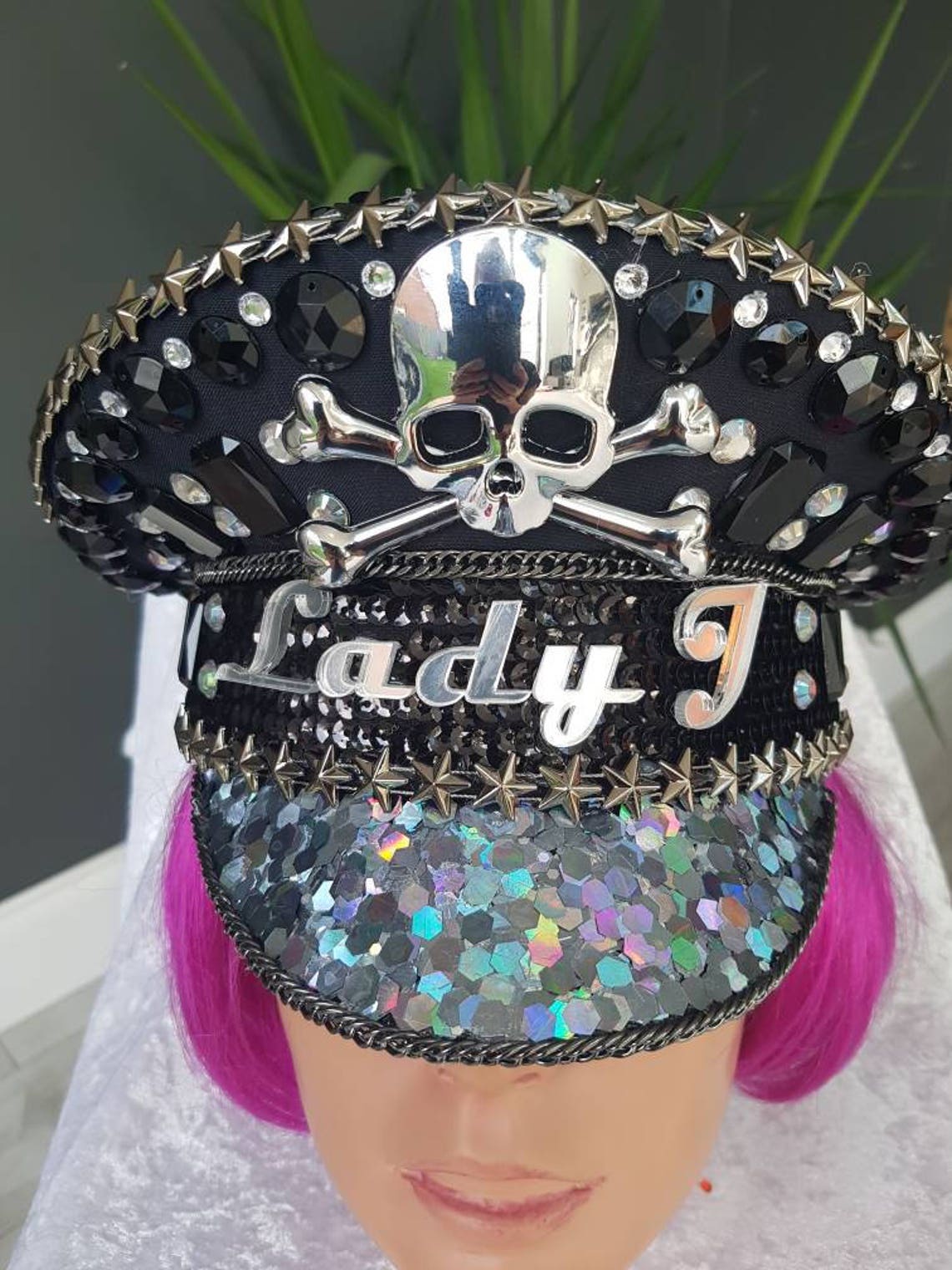 Personalised Hat Military Hat Festival Hat Captains Hat Etsy