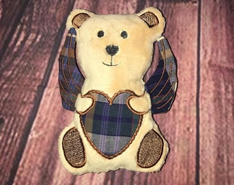 ITH Angel Bear Stuffie Embroidery Design - Embroidery Pattern - Memory Design - Memorial Bear