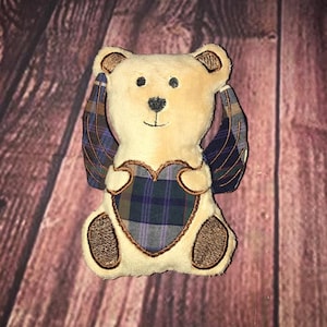 ITH Angel Bear Stuffie Embroidery Design - Embroidery Pattern - Memory Design - Memorial Bear