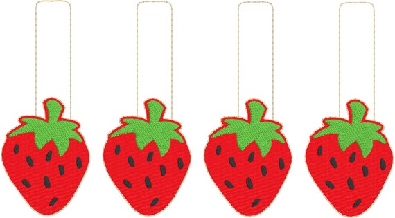 Llavero Para Tarta Diseño De Fresa Llavero Para Tarta Diseño De Fresa