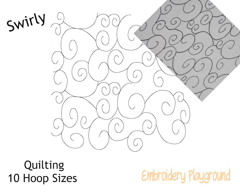 Swirl jessecmault design stipple pattern quilting reading  etsy