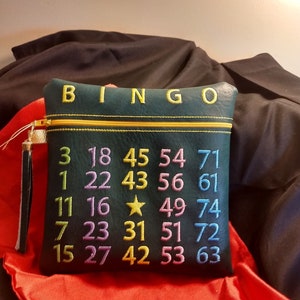 Bingo Bag Embroidery Design - Machine Embroidery Design