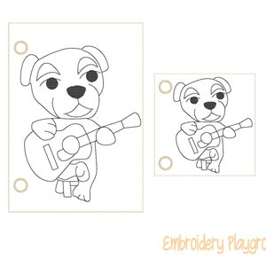 KK Slider Coloring Page Embroidery Design - ITH Embroidery Design - Reusable Coloring Page