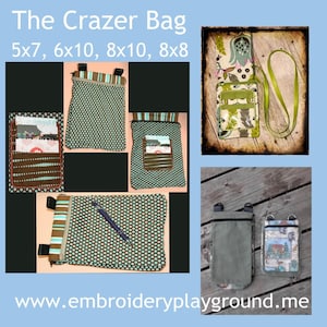 Crazer Bag Embroidery Design - Machine Embroidery Design - Conceal Carry Bag Design