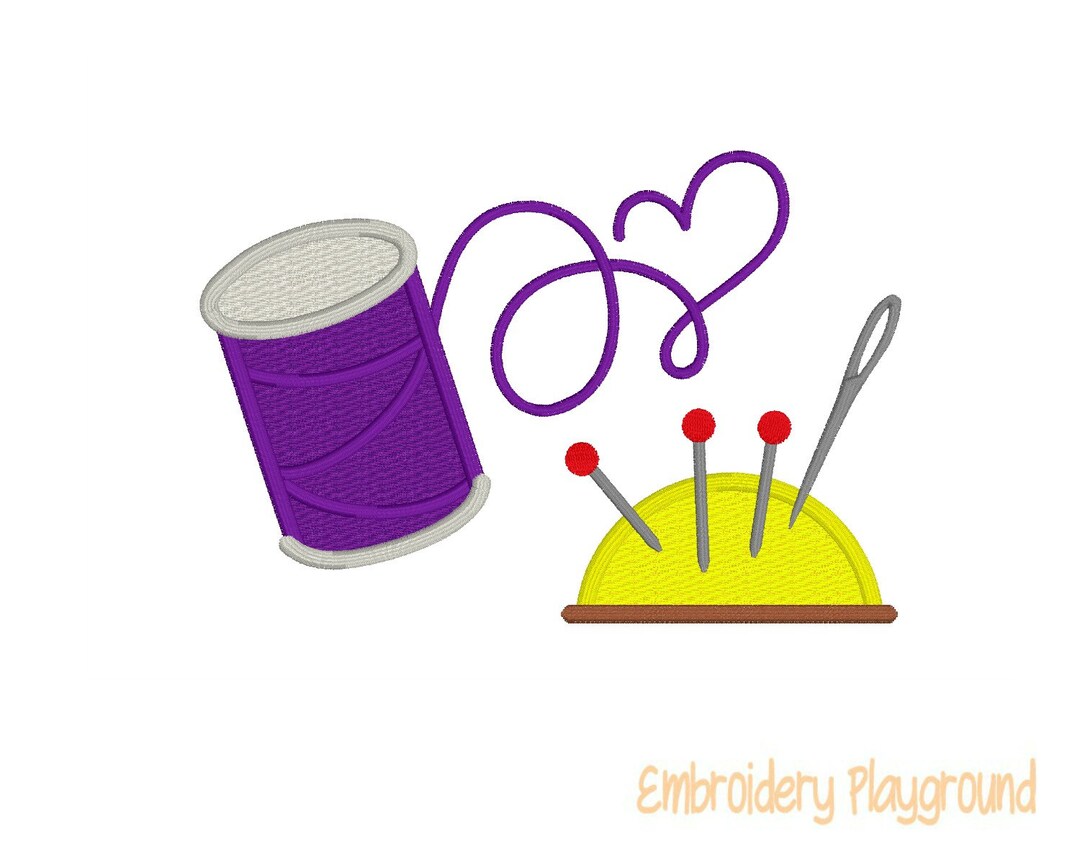 Thread Sewing Applique Embroidery Design Machine Embroidery Etsy