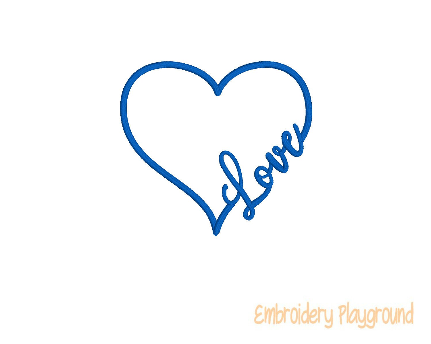 Love Heart Design - Love Design - Towel Design - Embroidery Design
