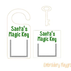 Santa Key Door Hanger - Conception de broderie