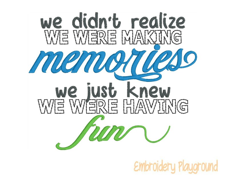 Fun Memories Wording Memory Pillow Saying Loved - Etsy