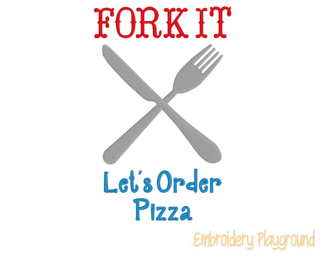 Fork It Let's Order Pizza Fork It Cooking Mom - Etsy