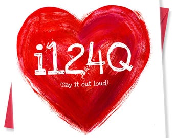 Funny Valentine's Day Card: i124Q Cheeky Love Card