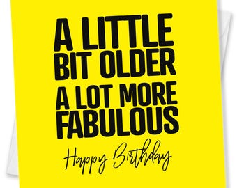 Funny Birthday Card for Women, Quote