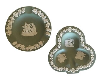 Vintage Wedgwood Jasperware Ashtrays - Set of 2