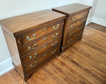 Heneredon Heritage Mahogany Gentlemens Chest / A Pair