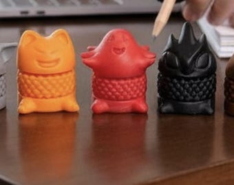 Critter family of 5 minis, colorful and fun spinning fidget toys