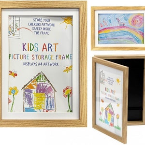 A4 Changeable Art Work Picture Frames - Childrens art archieve frames - Art Storage Frame - Wall Decor - Home Decor