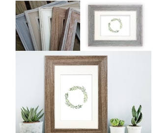 Washed green picture photo frame 6"x4" 7"x5" 8"x6" 10"x8" 12"x10" 14"x11" A4 