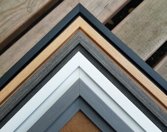 Frame UK Made Walnut Wood Grain Effect Frame For 30 x 40 cm Prints