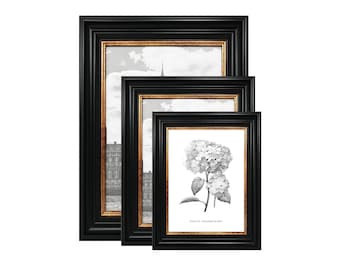 Vintage Black And Gold Photo Frame A4 Picture Frame A3 Photo Frames Glass Window Large A2 Posters Frame - Home and Wall Decor