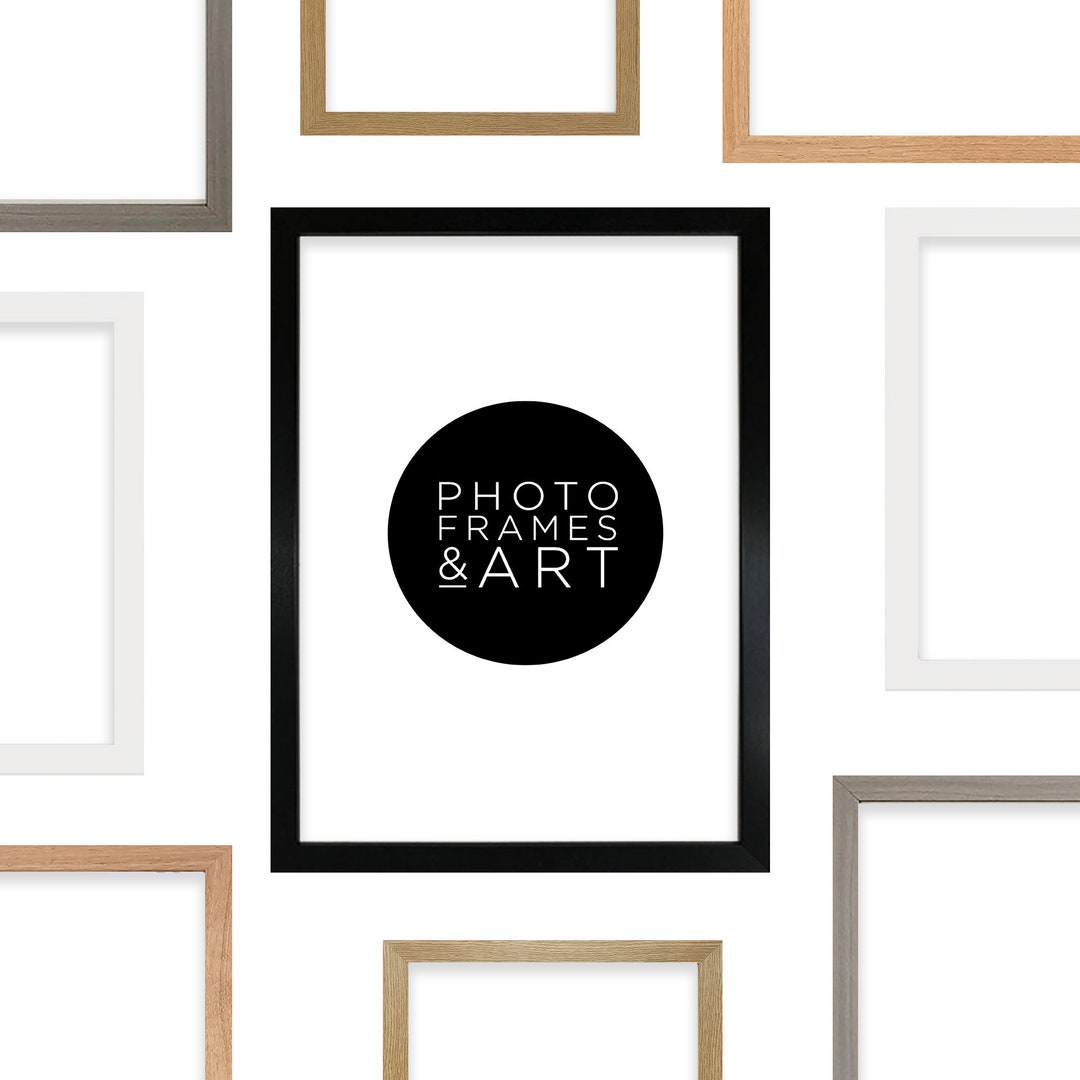 Black Photo Frame White Picture Frames Grey Oak Thin Photo Frame With