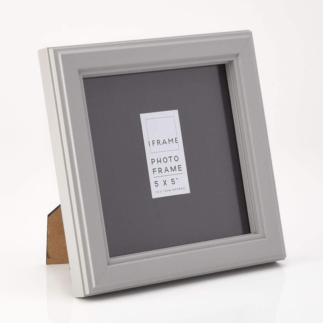 Grey Photo Frame 5x5 Square Frame 6x4 Photo Frame 8x6 / 10x8 Picture