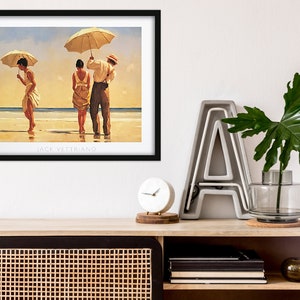 Large Jack Vettriano Mad Dogs Framed Wall Art Framed Print Black Frame Modern Art 50x40cm / 20x16'' Home Decor image 4