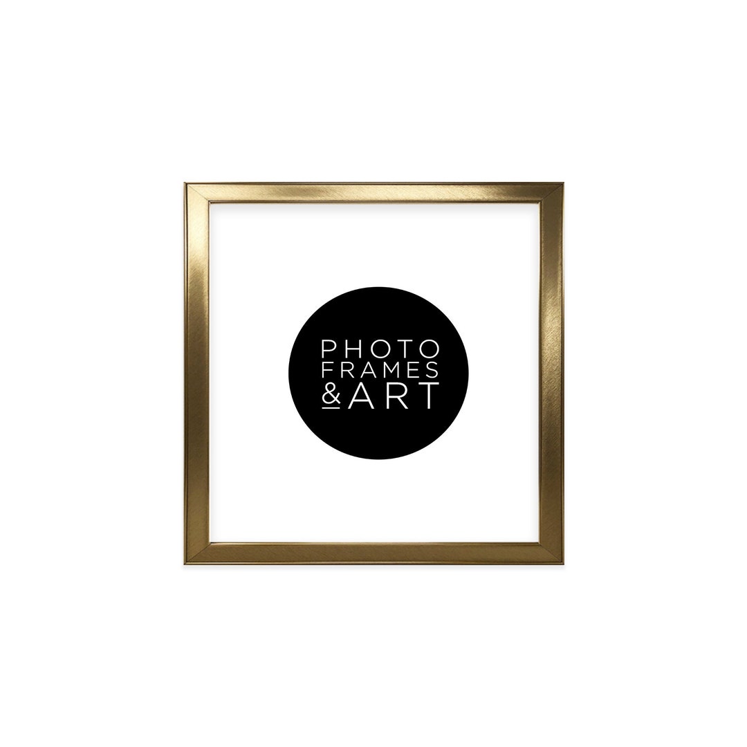 12x12 Gold Square Photo Frame 16x16 Square Frames Richmond Brushed Gold
