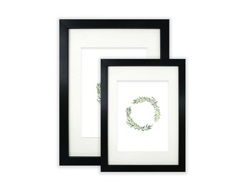 A2 Picture Frame / A3 Poster Frames / A4 Photo Frame / A5 -  Box Black Photo Frame with Mount - Home and Wall Decor - Made in the UK