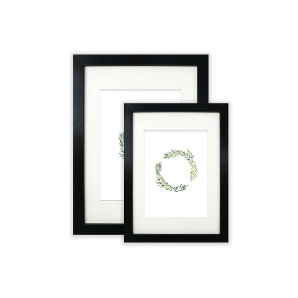 A2 Picture Frame / A3 Poster Frames / A4 Photo Frame / A5 -  Box Black Photo Frame with Mount - Home and Wall Decor - Made in the UK