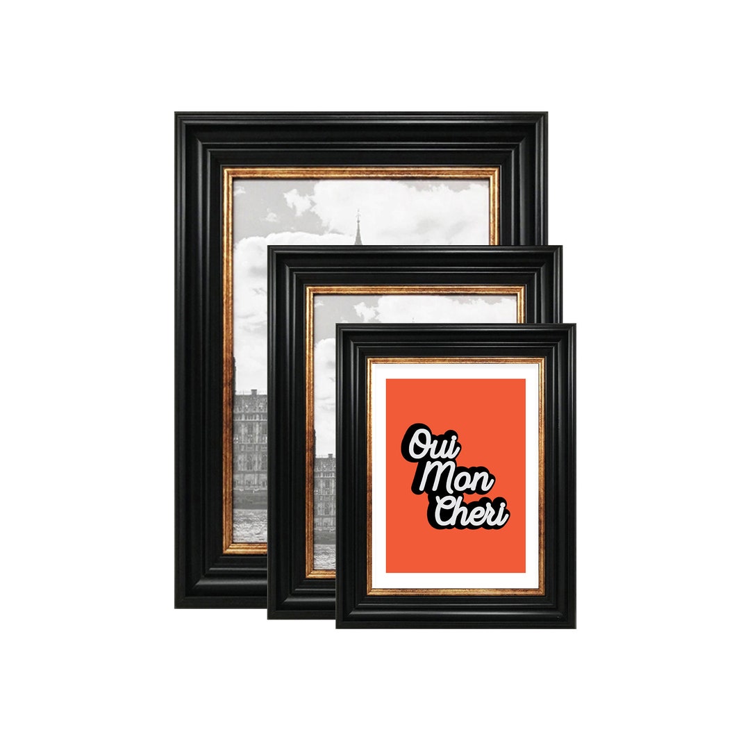 A2 Poster Frames A3 A4 Picture Frame A5 A6 Vintage Black Distressed