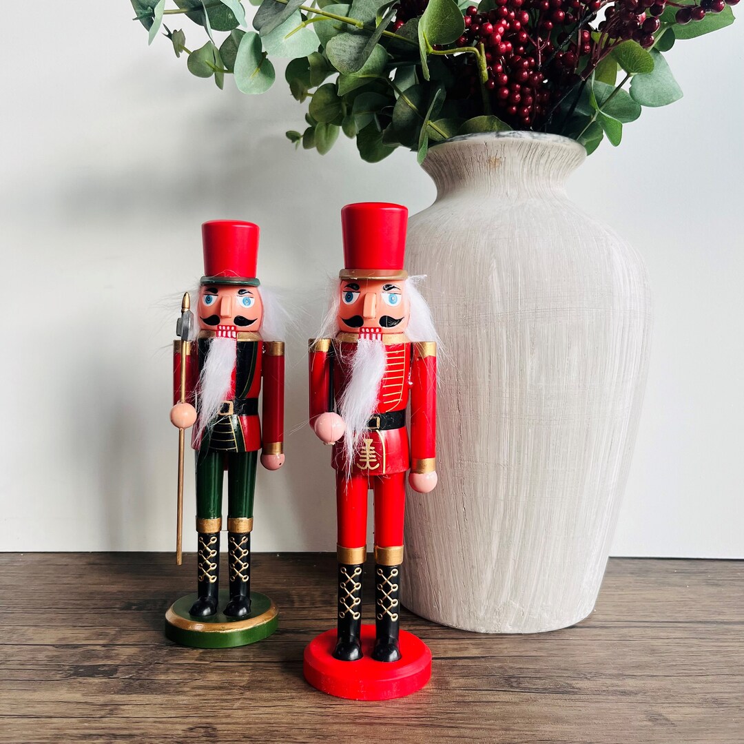 Decorative Christmas Nutcrackers Red and Green Nutcracker Christmas