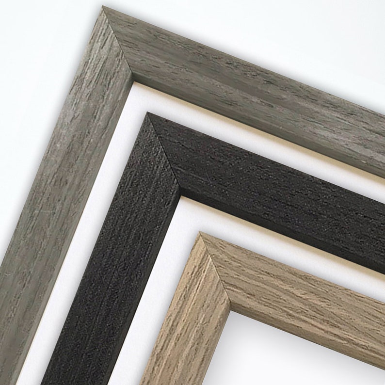 Wooden Picture Frame A2 / A3 / A4 Greybrowndark Grey Photo Etsy UK
