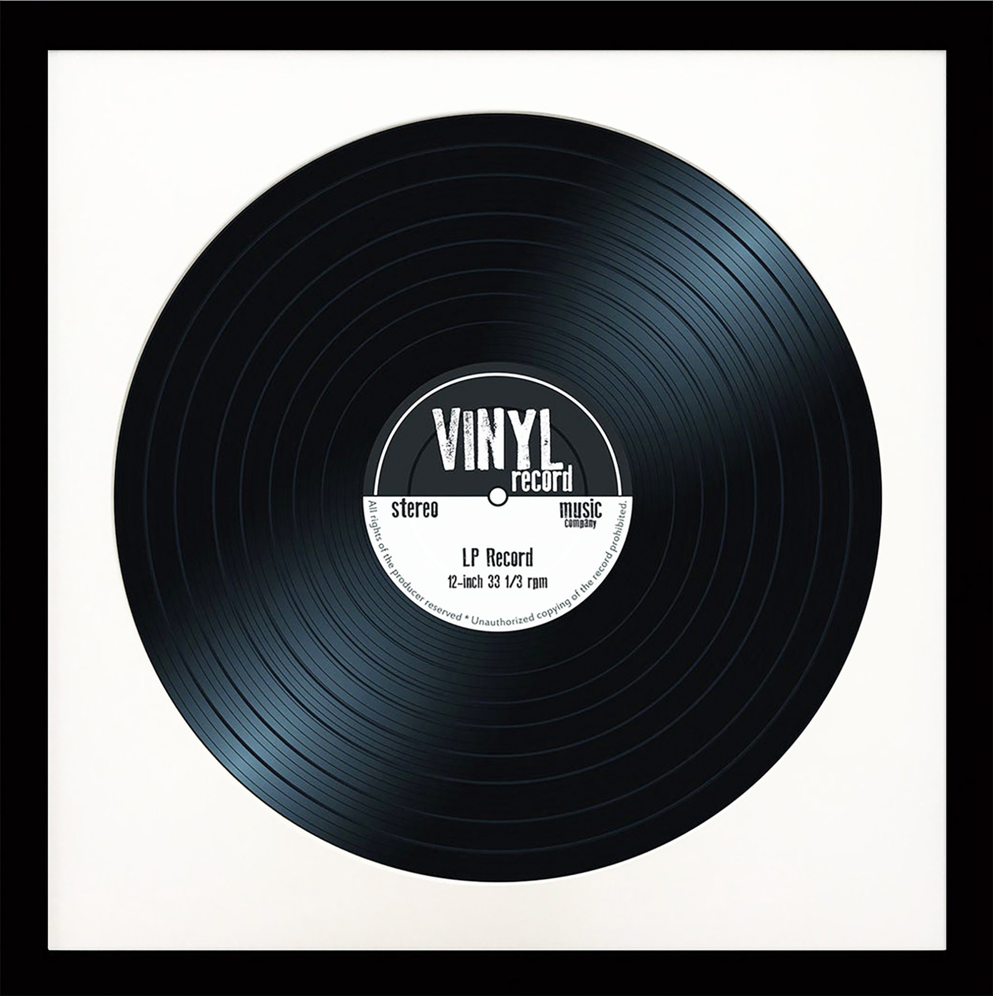 12 Vinyl LP Record & Album Cover Frame With Mount Box Etsy