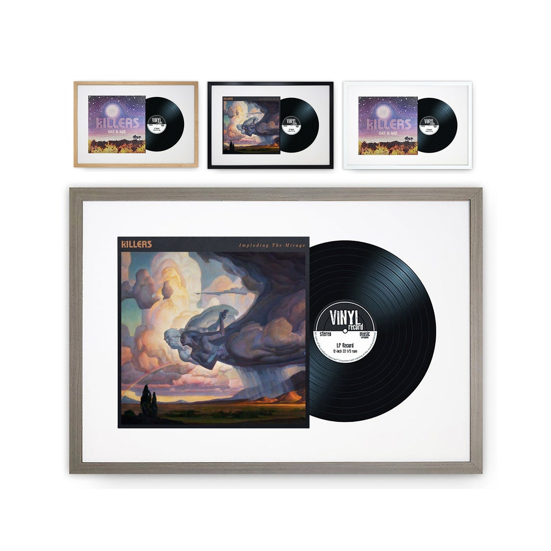 12 Inch Vinyl LP Record and Album Cover Frame Oxford Black