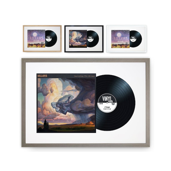 12 Vinyl LP Record & Album Cover Frame Oxford Black / Etsy UK