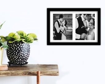 Multi Photo Frame 15x11 Multi Frame for 2x 7x5 721 Black - home Decor Multi Picture Frames - Double 7x5" Photo Frame