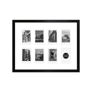 Instax Photo Frame - Frame for 8 x Polaroid Pictures - Black / White Multi Photo Frame - Home Decor - Multi App Instax Frames