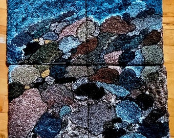 Cat & Mouse Animal Rug Hooking PATTERN ONLY on Linen Designed - Etsy