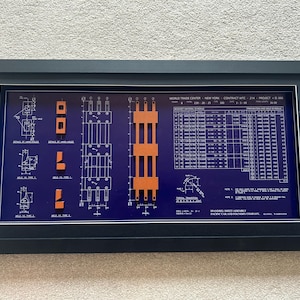 24&quot; x 12&quot; Presentation of the World Trade Center Twin Towers Welding Specifications with model of truss and details. Great display item.