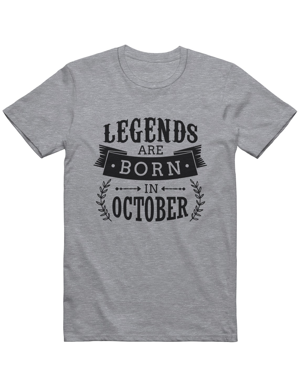 Legends Are Born In October Men's T-Shirt | Etsy