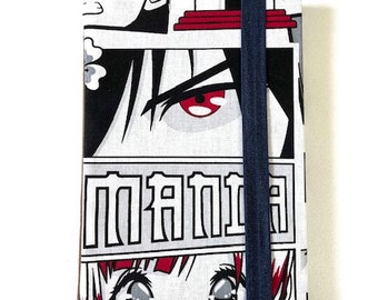 Carnet de note A5 couvre carnet en tissu / Carnet Manga / Journal intime Agenda manga