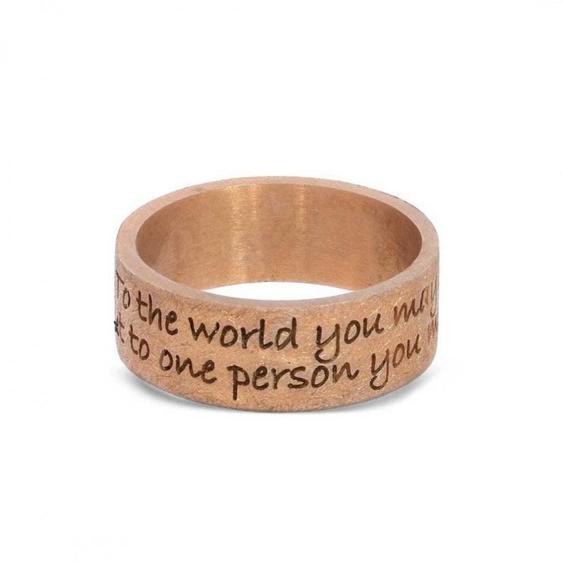 Customizable Band Ring Engagement Band Ring Motto Band Ring Silver Gift For Lovers Engraved Band Ring Best Quality Silver Ring