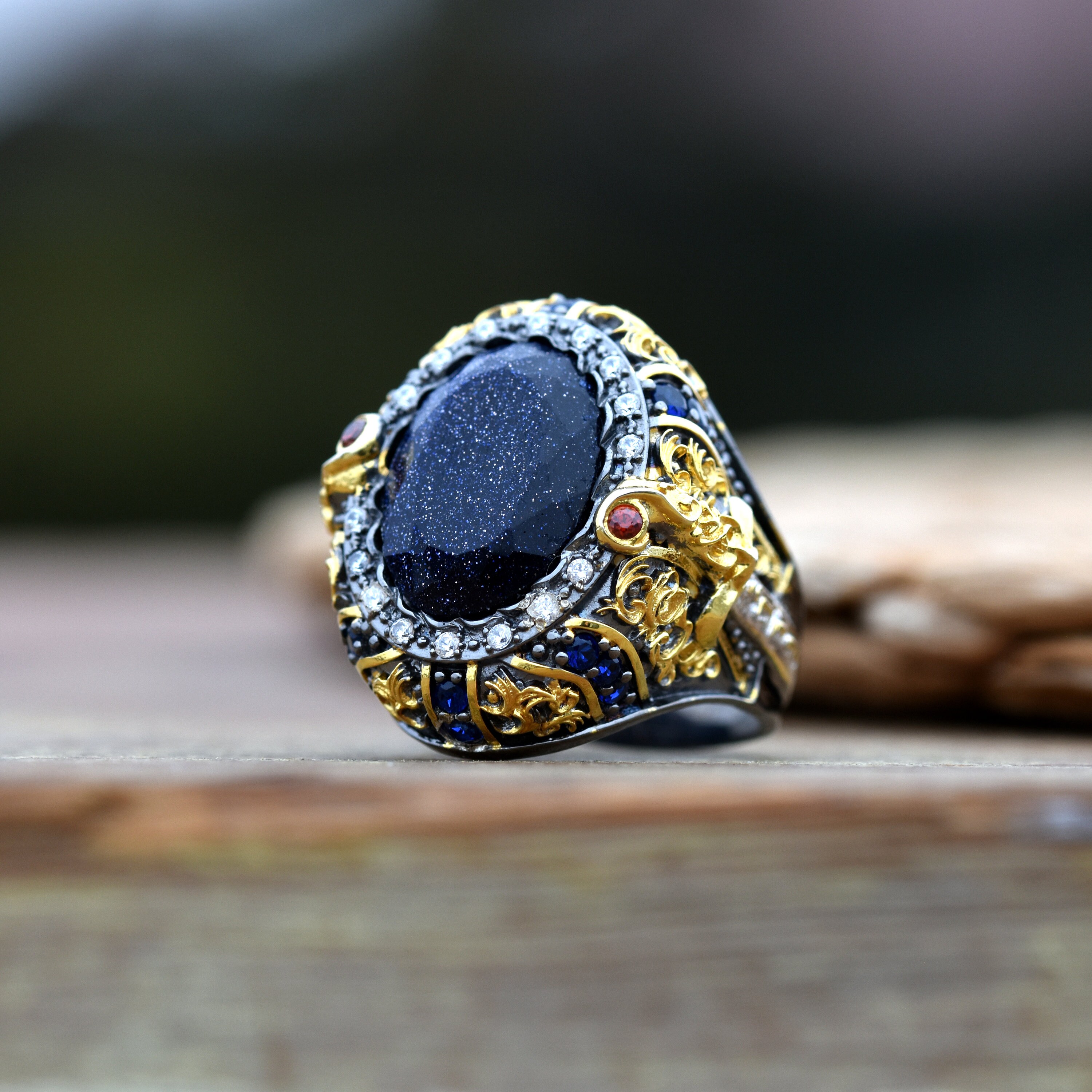 Aventurine Ring Aventurine Stone Gemstone Ring Men Gift For | Etsy
