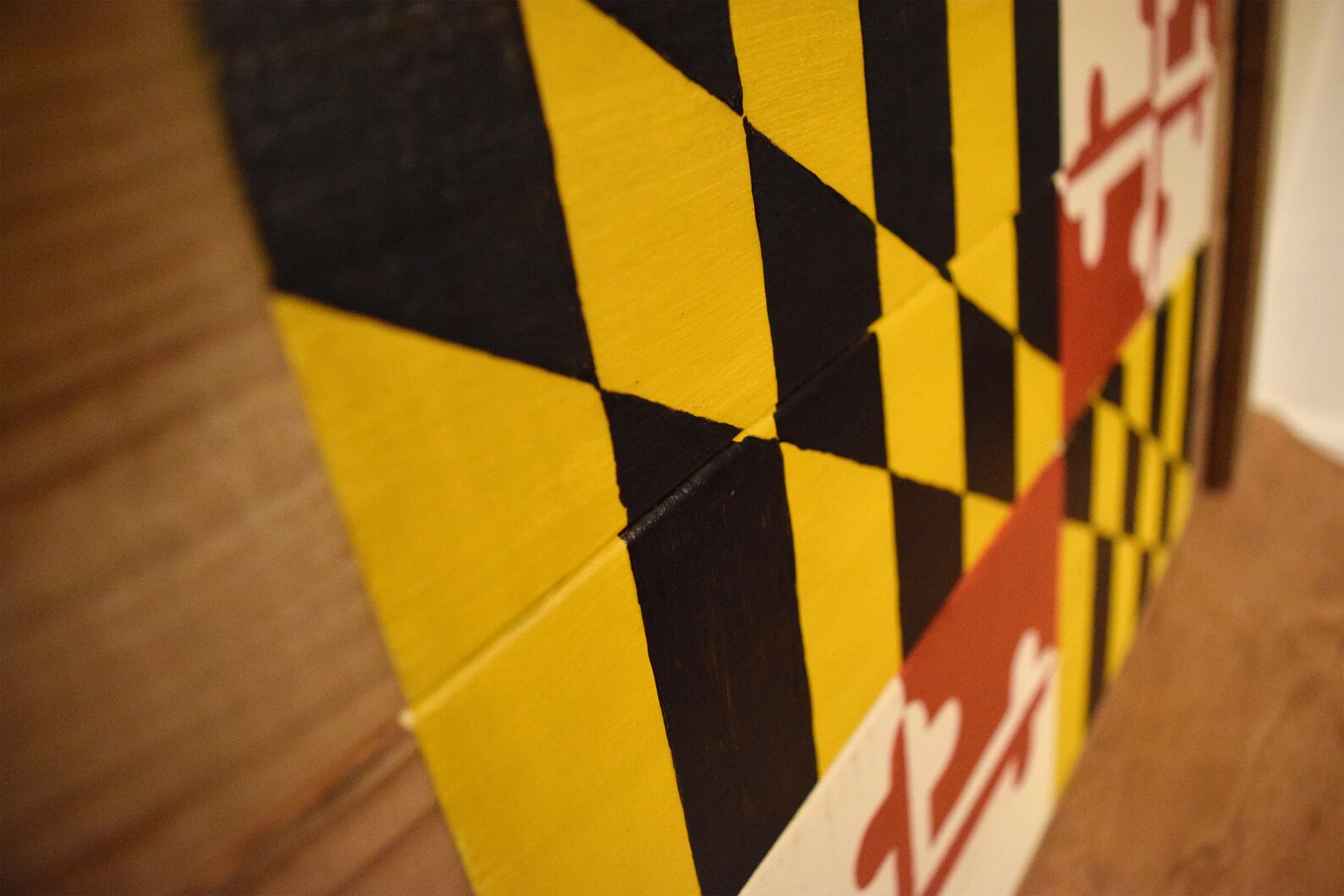 Handpainted Maryland Flag on Reclaimed Wood Etsy