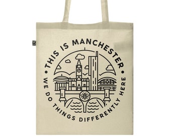 Esto es Manchester Classic Bolsa de algodón