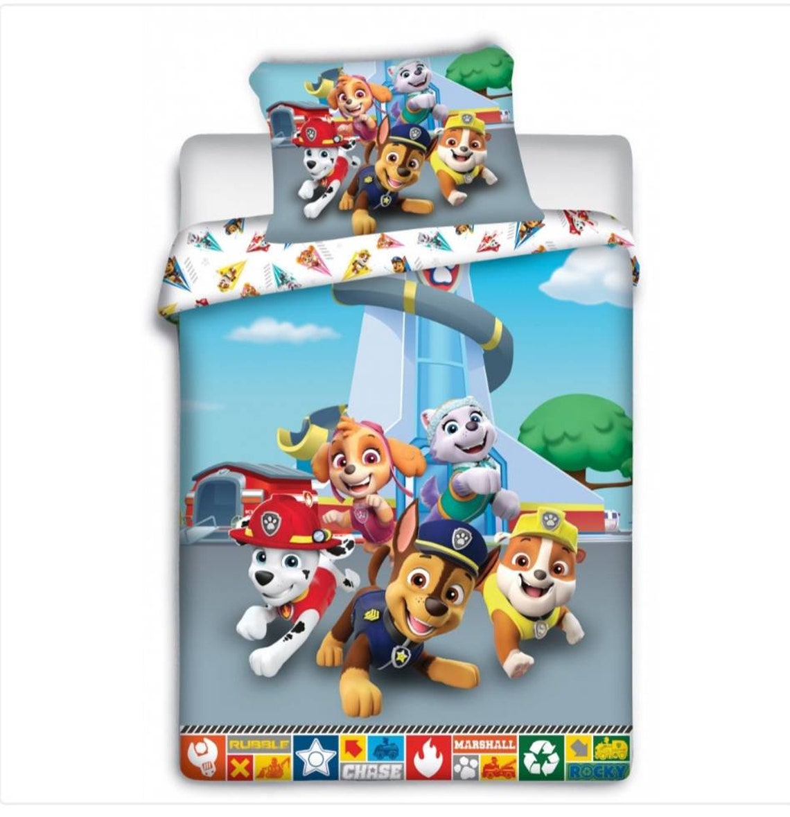 Paw Patrol Cotton Duvet Set Cover Pillowcases 100 Cotton Etsy