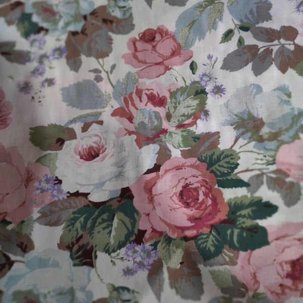 EXTRA WIDE 95 inches/240 cm Roses pattern Cotton Textil Fabric by the yard Quilting fabric Choose the Cuts Home Decor Bedding Patchwork