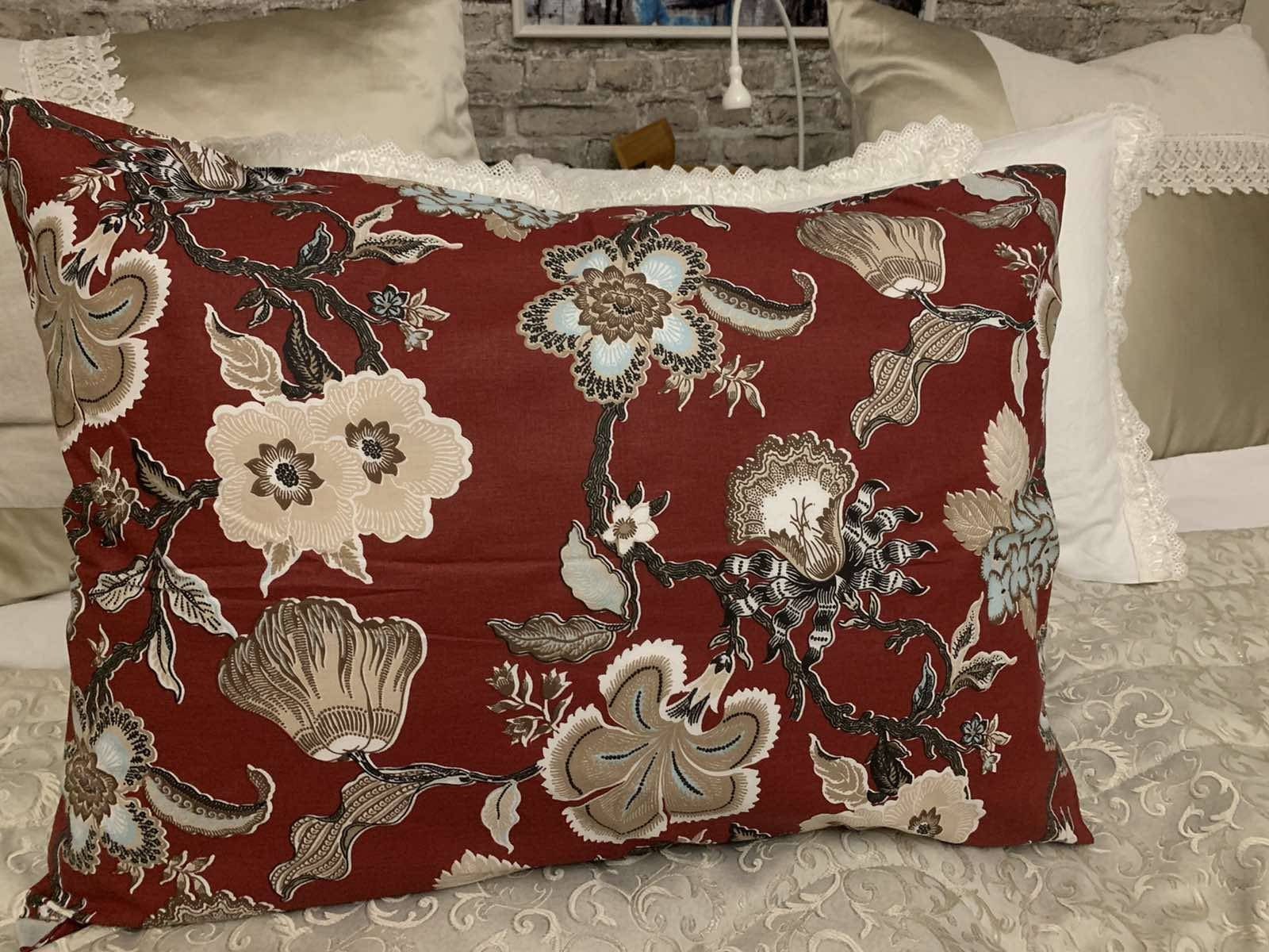 Beautiful Pillowcase Floral Pattern Pillow Sham With Ribbon Etsy UK